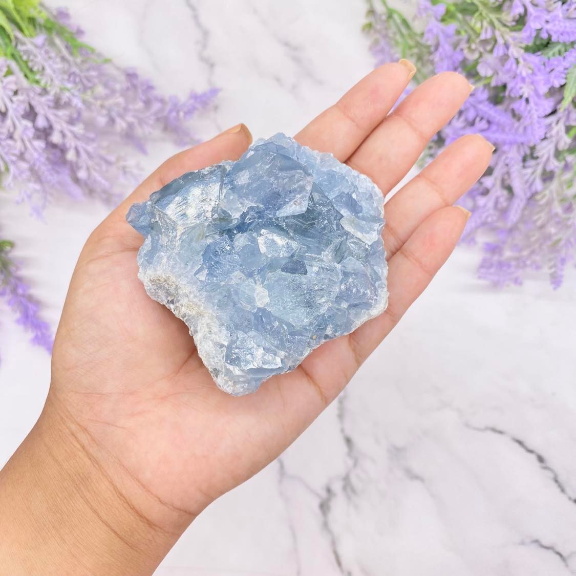 Raw Celestite Crystal Cluster