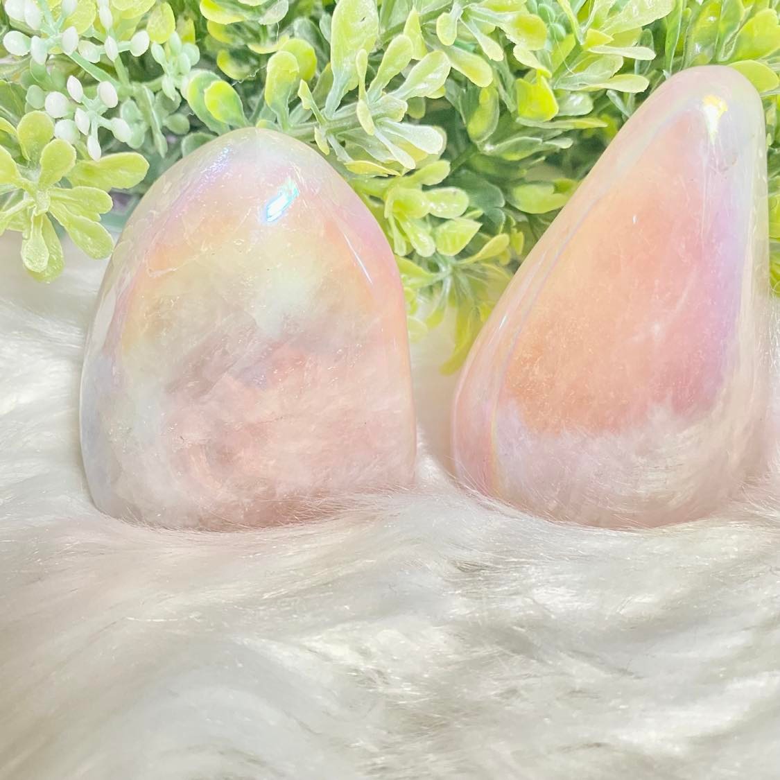 Aura Rose Quartz Polished Gemstone