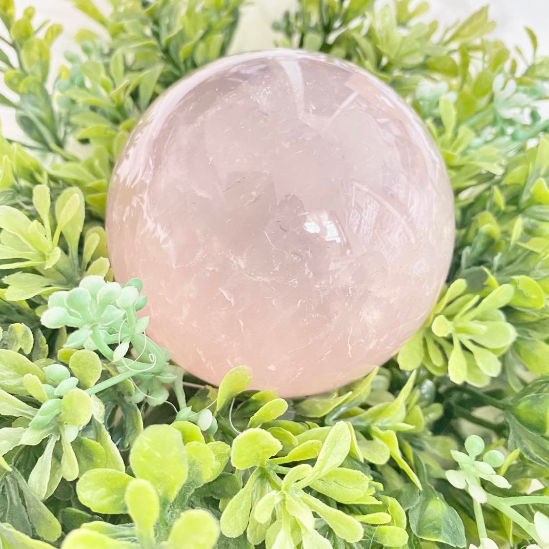 Big Polished Rose Quartz Sphere Crystal