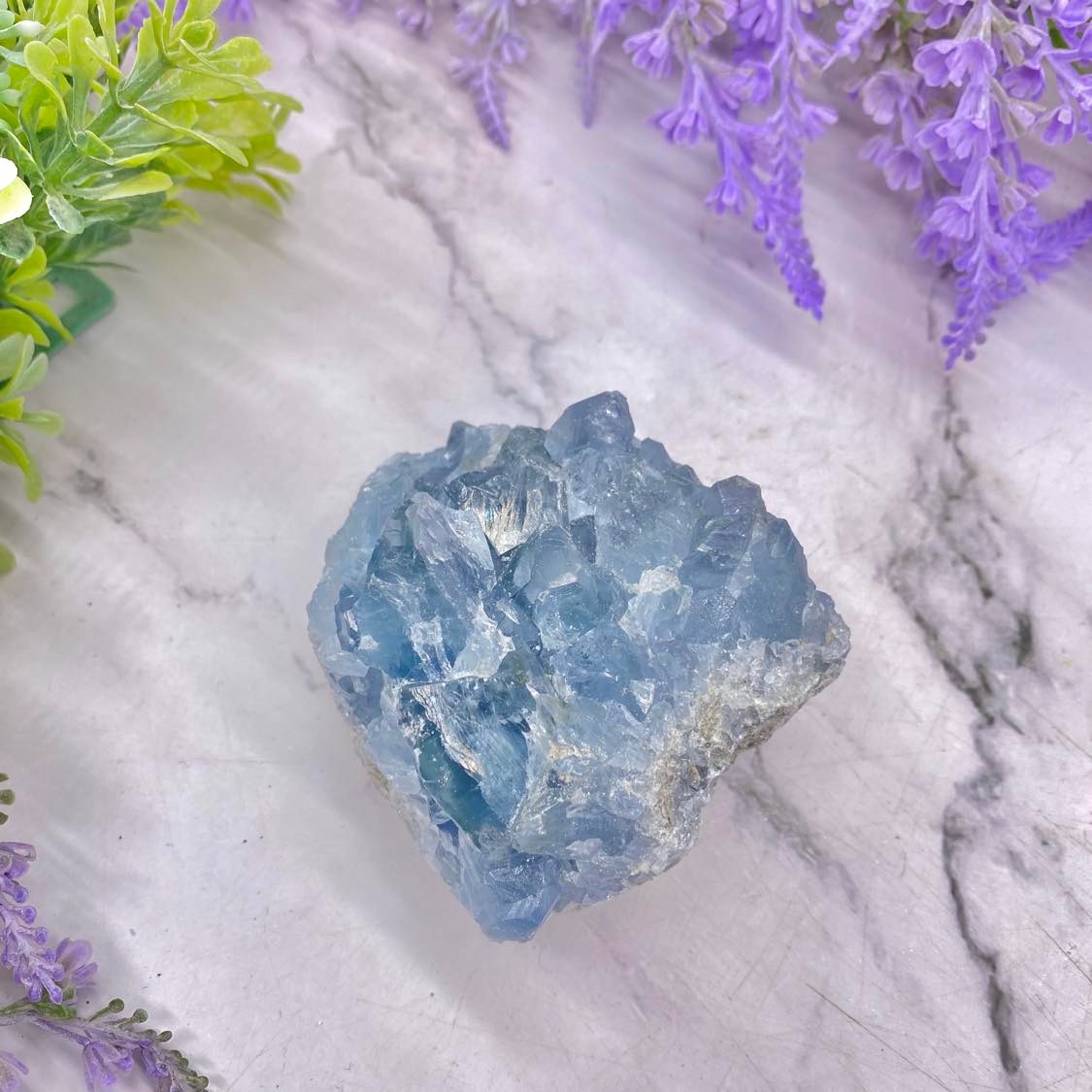Raw Celestite Crystal Cluster