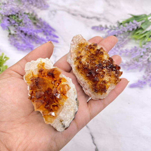 Raw Natural Citrine Druze Cluster