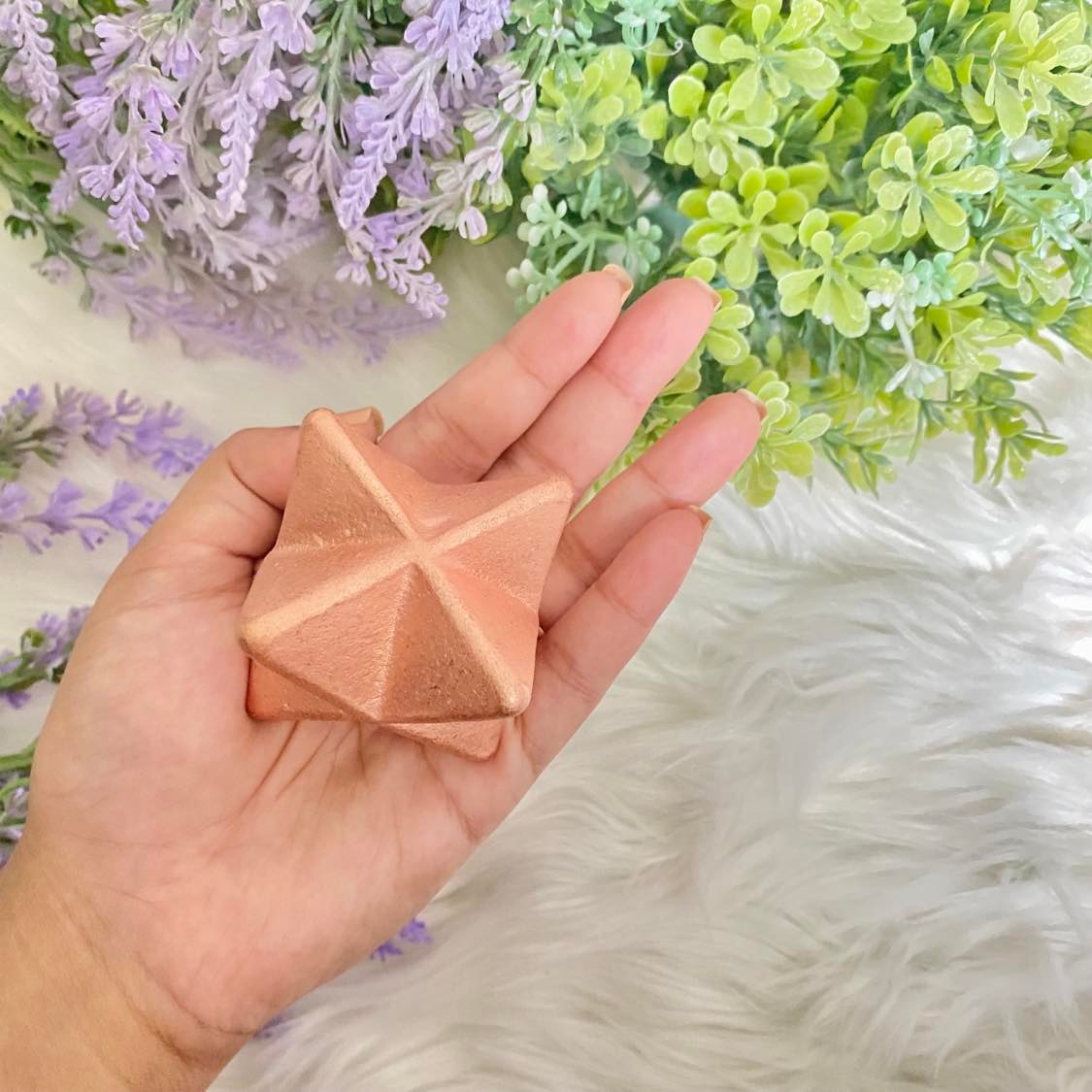 Solid Copper into 8 Point Star Polished