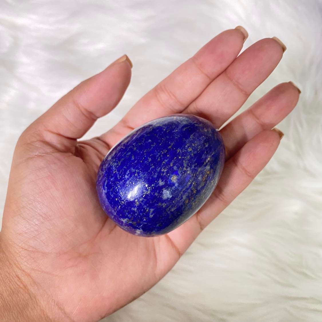 Oval Shaped Lapis Lazuli Crystal