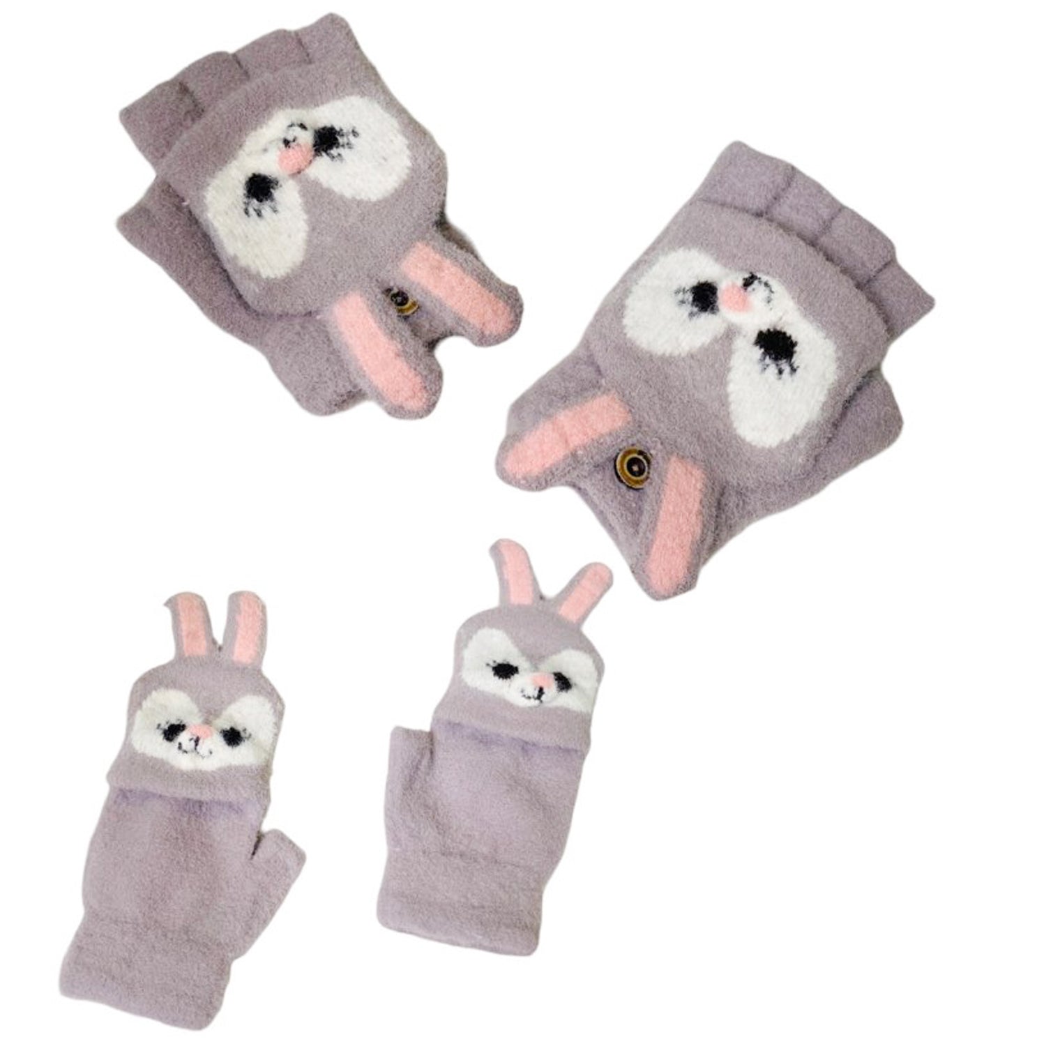 Kids Winter Half Fingerless Gloves/Mittens