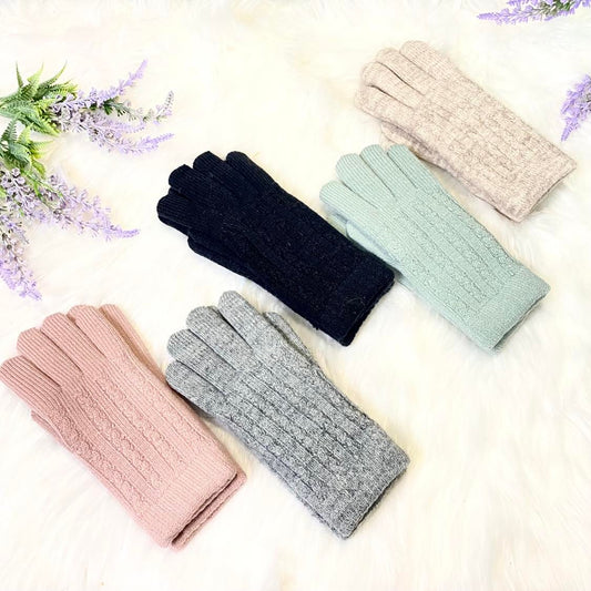 Knitted Winter Warm Women Teen Gloves/Mittens