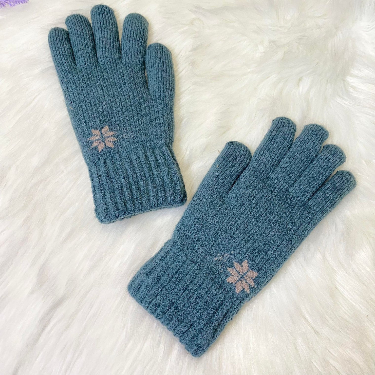 Thick Insulated Hand Knit Winter Unisex Gloves
