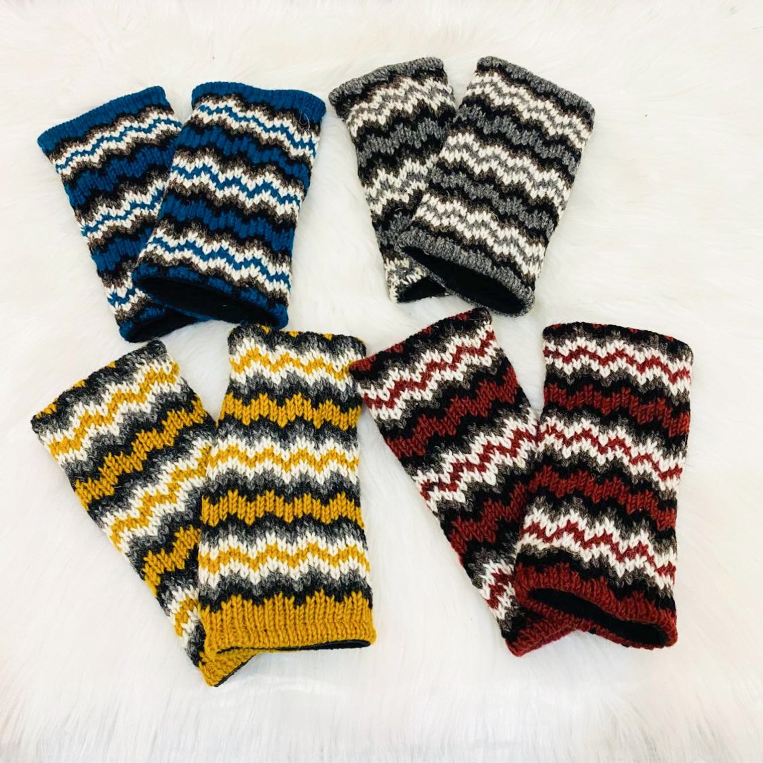 Merino Wool Winter Crochet Handwarmers
