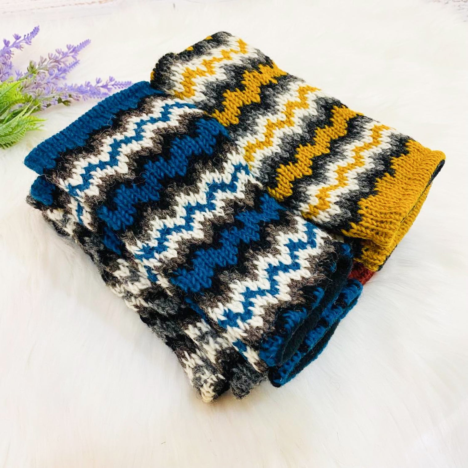 Merino Wool Winter Crochet Handwarmers