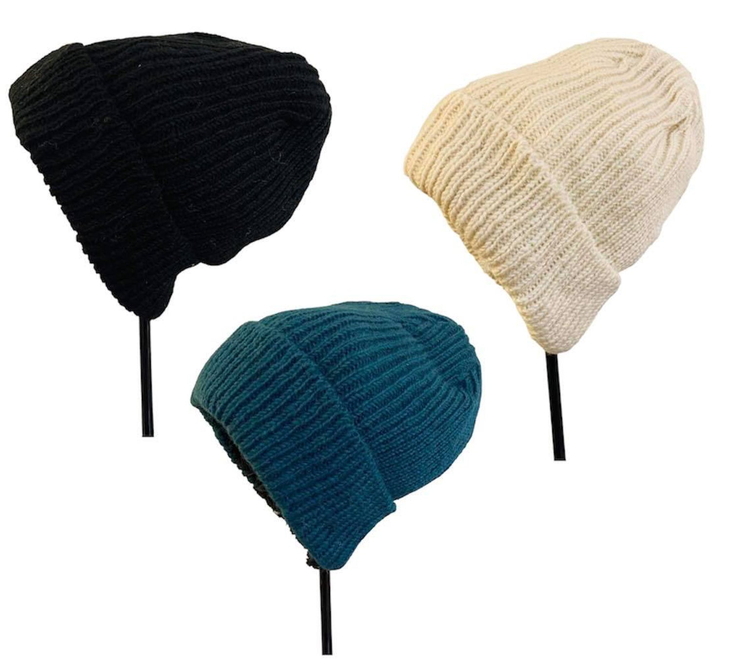 Unisex Hand Knit Wool Beanie