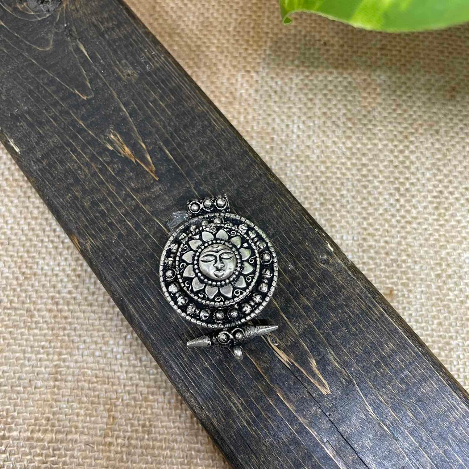 Ethnic Sun Pendant, Handmade Jewelry, Boho Style Neck Piece, Gypsy Pendant, Yoga Necklace, Gift for Him and Her, Unisex Men Pendant