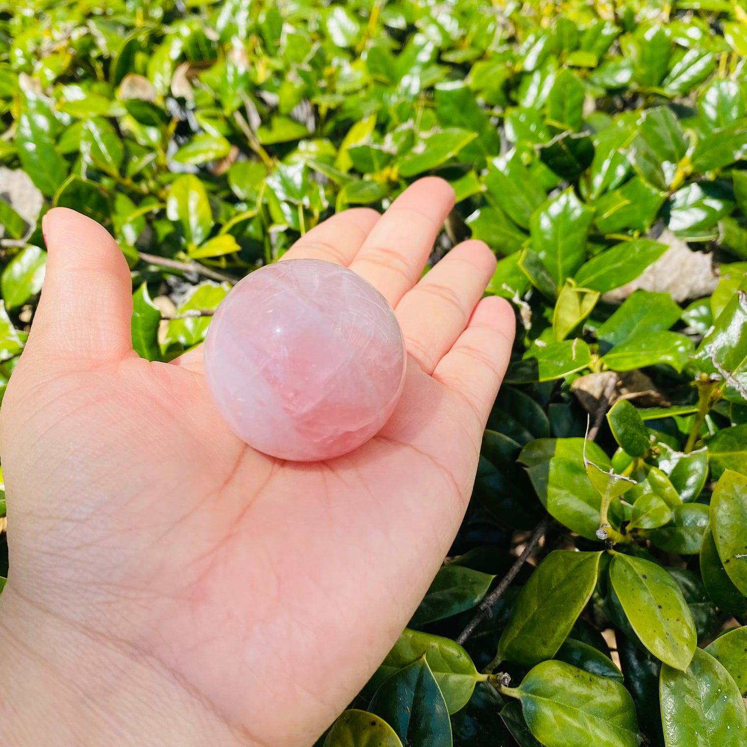 Rose Quartz Sphere, Crystal Ball, Stone for Self Love, Crystal for Friendship, Natural Rose Quartz Sphere, Stone for Love