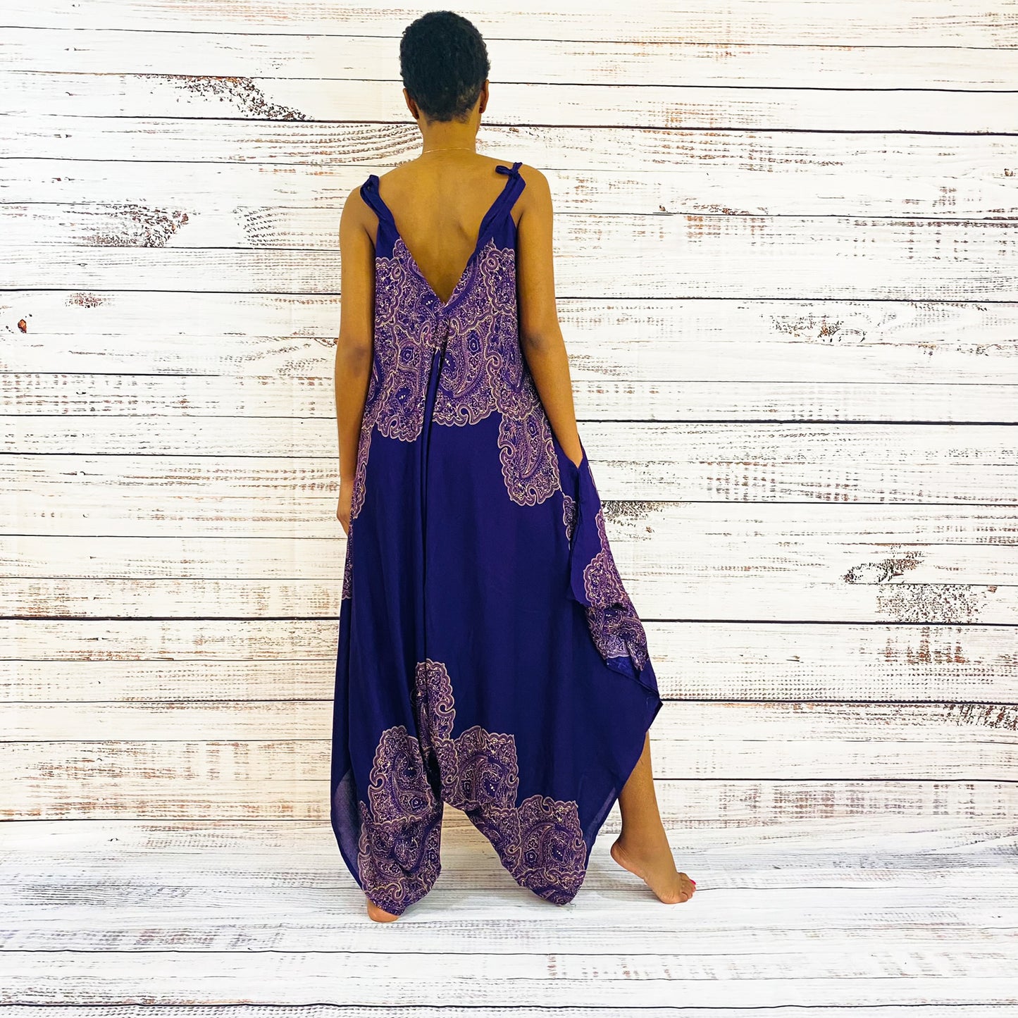 Wide Leg Bohemian Style Summer Jumpsuit