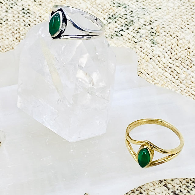 Sterling Silver Ring, Gold Filled Rings, Non Tarnish Rings, Crystal Rings, Bohemian Jewelry, Ethnic Jewelry, Unique Rings, Healing Crystal