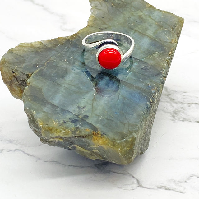 Sterling Silver Stackable Rings, Crystal Rings, Spiral Design Ring, Handmade Jewelry, Boho Style, Gift For Mom, Non Tarnish Ring