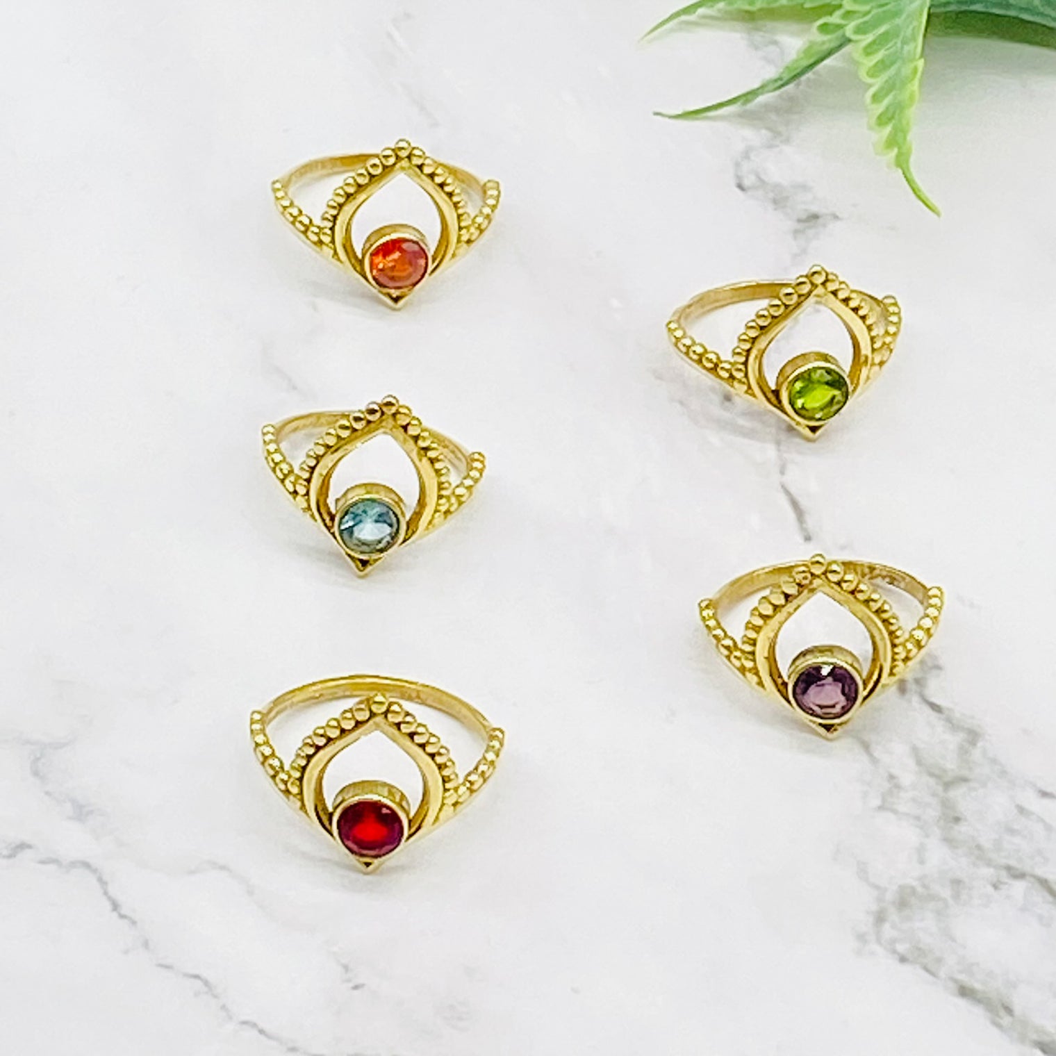 Gold Filled Crystal Ring, Handmade Ring, Gift For Her, Statement Ring, Gift for Mom, Statement Ring, Vintage Jewelry