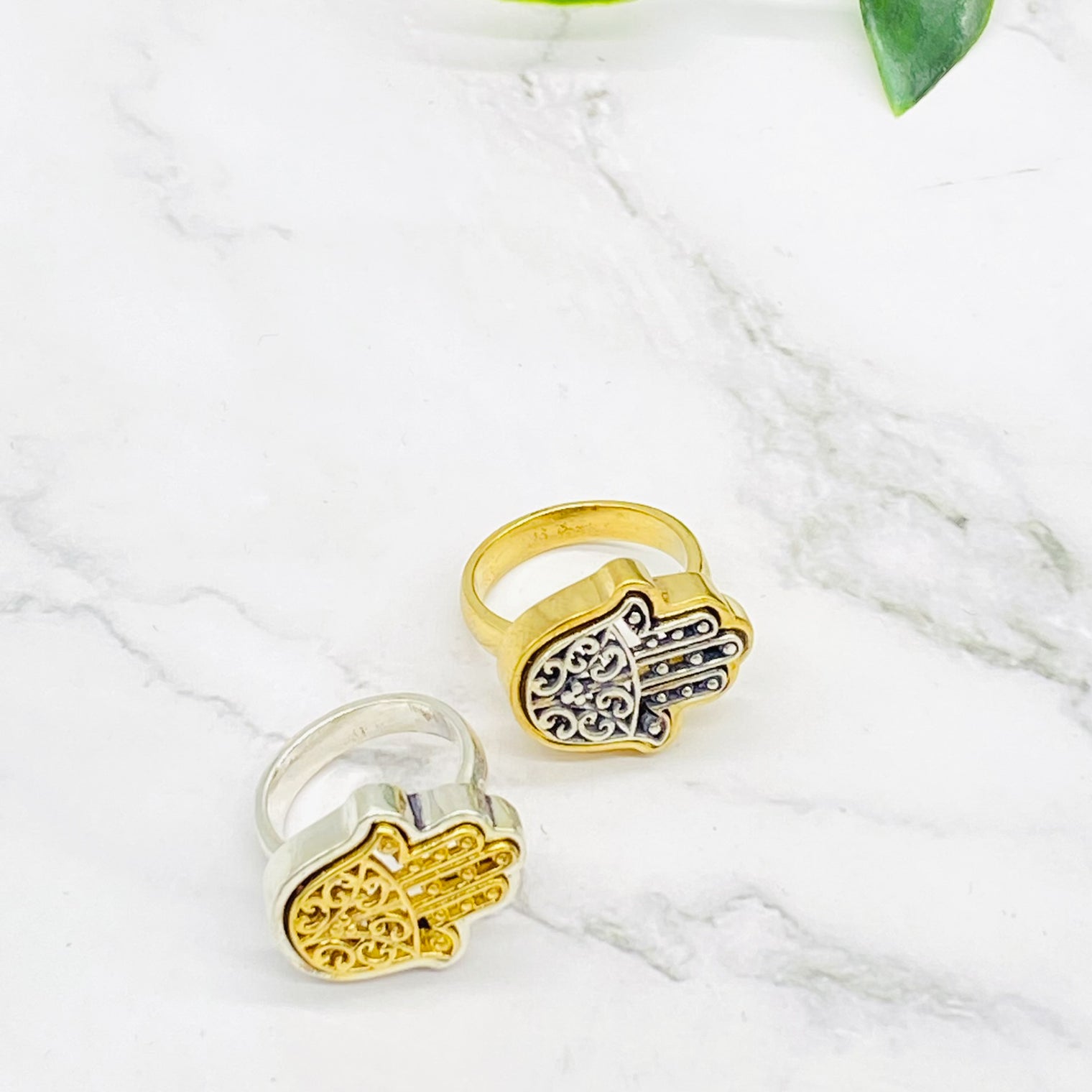 Hand of Fatima Ring, Silver and Gold Filled Hamsa Rings, Unisex Protection Rings, Gift for Him/Her, Dainty Ring, Amulet Ring, Non Tarnish
