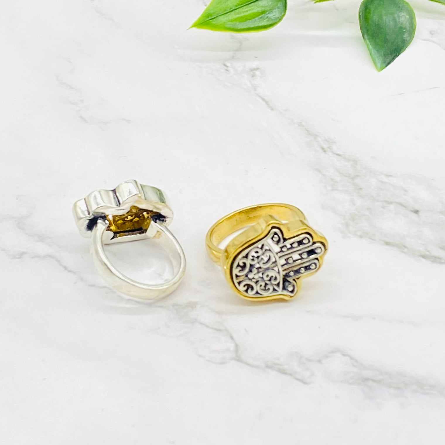 Hand of Fatima Ring, Silver and Gold Filled Hamsa Rings, Unisex Protection Rings, Gift for Him/Her, Dainty Ring, Amulet Ring, Non Tarnish