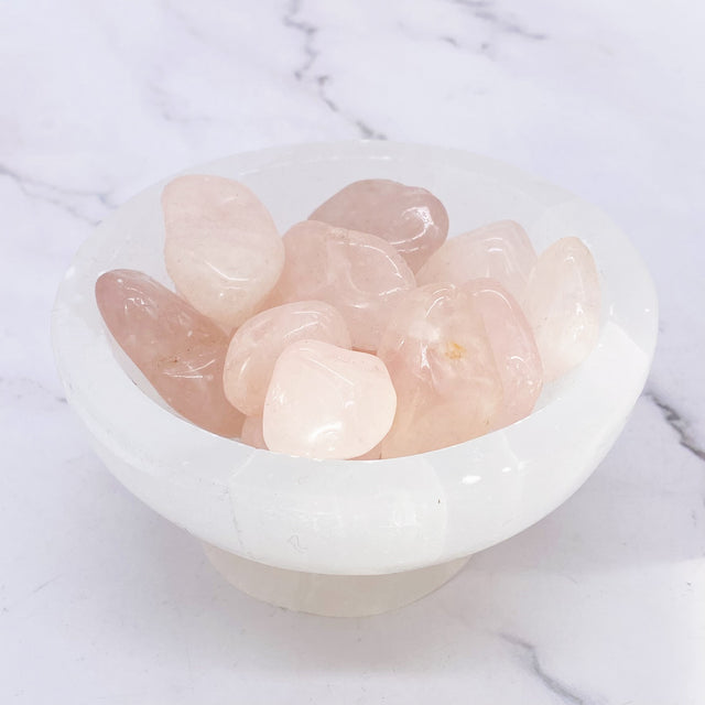 Rose Quartz Tumbled Stone, Polished Crystal, Pocket Stone, Crystal for Love, Healing Crystal, Stone for Self Love and Friendship, Motherlove