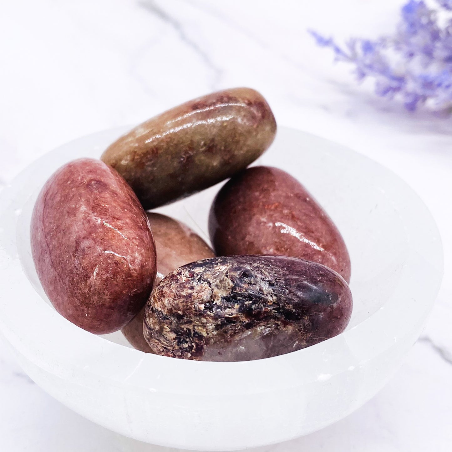 Purple Aventurine Palm stone, Polished Crystal, Chakra Healing Stone, Energy Balancing Gemstone, Stress Reliever Stone, Crystal for Harmony