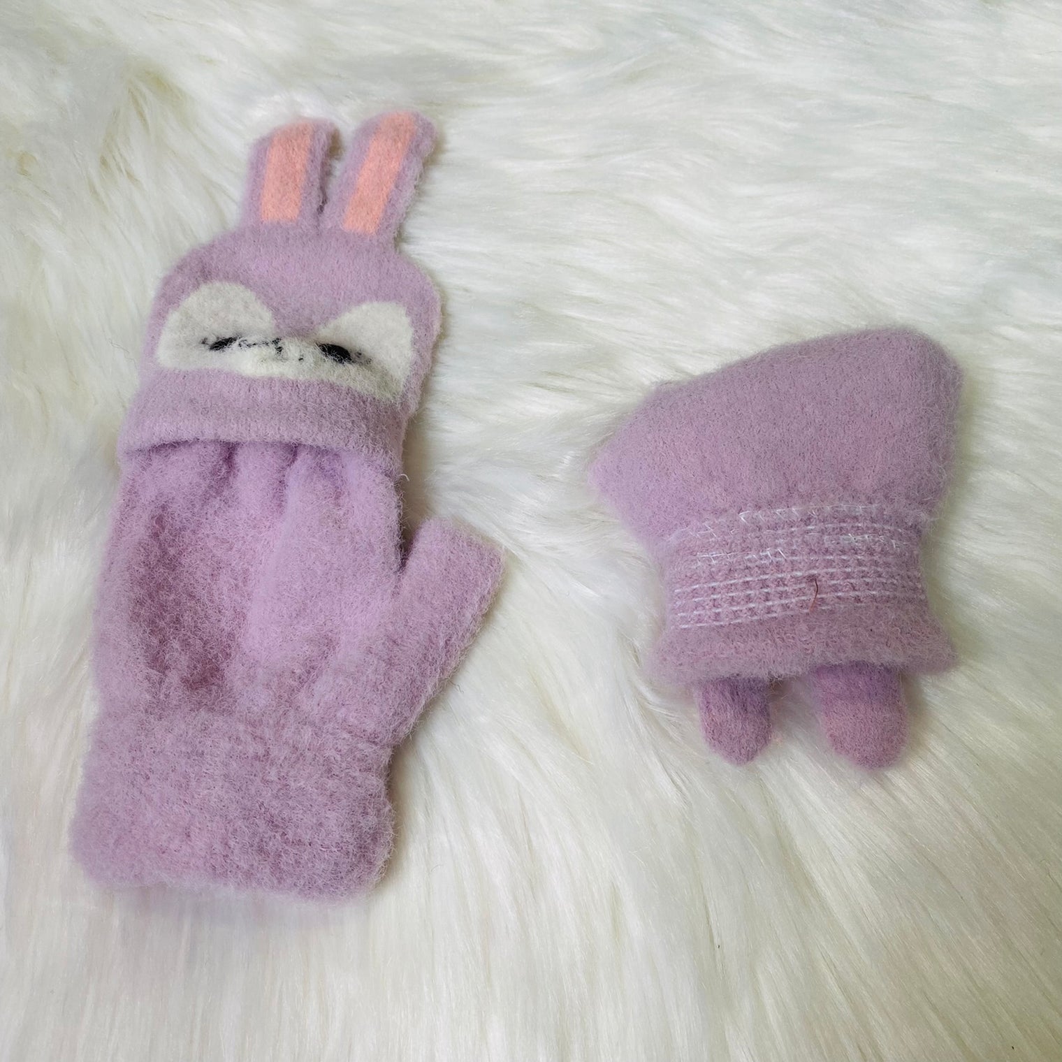 Kids Winter Half Fingerless Gloves/Mittens