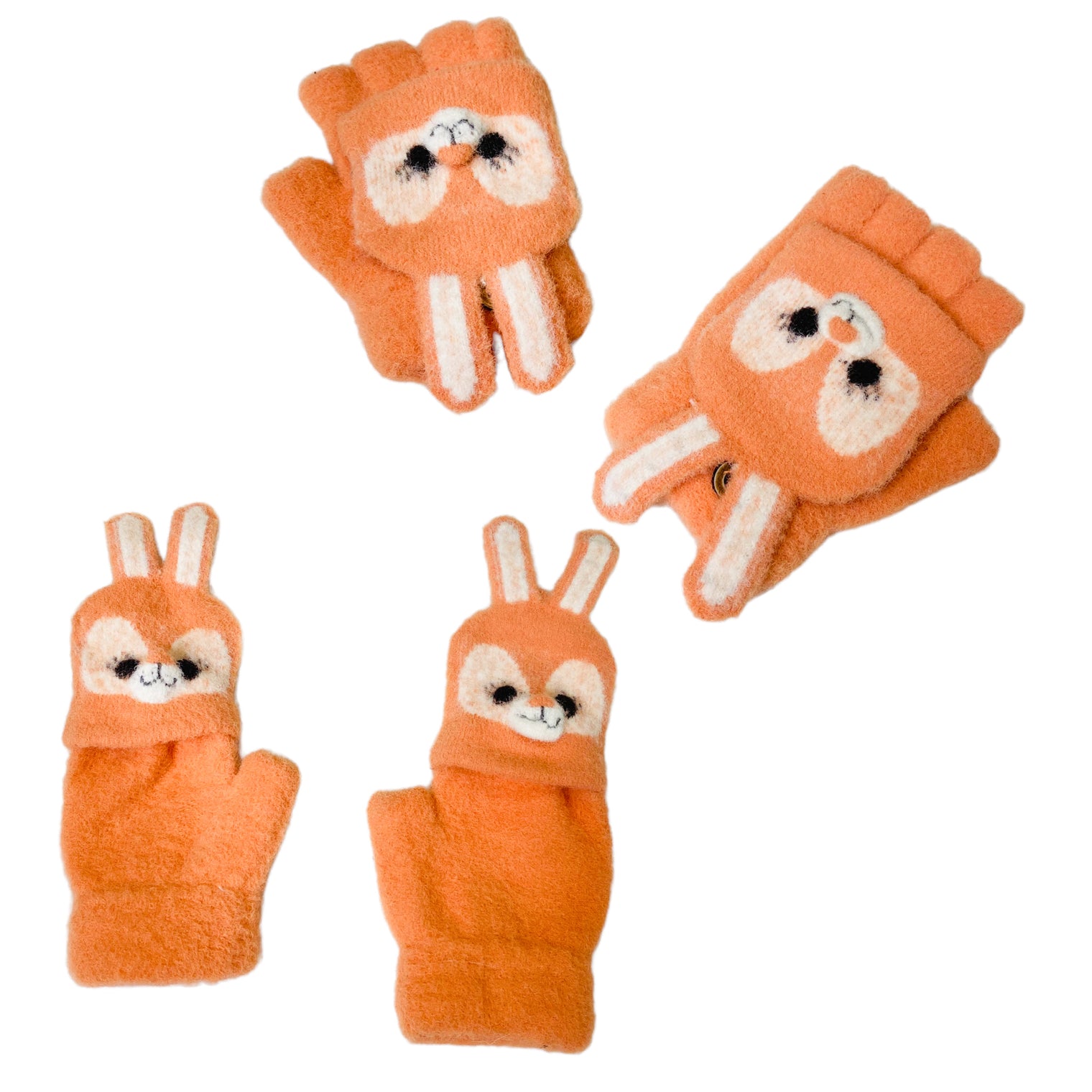 Kids Winter Half Fingerless Gloves/Mittens