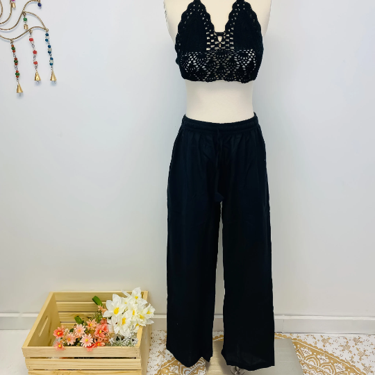 Unisex Organic Cotton Palazzo Pants