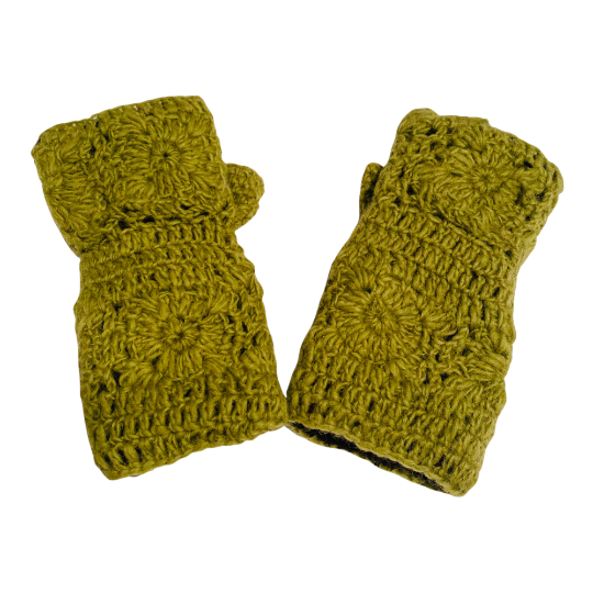Hand Knitted Wool Fingerless Handwarmer