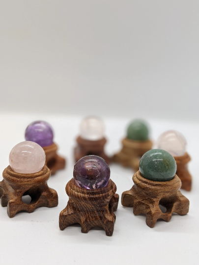 Mini Crystal Ball/Crystal Sphere/20mm Crystal Ball/Healing Crystal Sphere/Small Stone Sphere/Amethyst/Aventurine/Rose Quartz Small Ball
