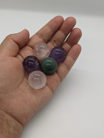 Mini Crystal Ball/Crystal Sphere/20mm Crystal Ball/Healing Crystal Sphere/Small Stone Sphere/Amethyst/Aventurine/Rose Quartz Small Ball