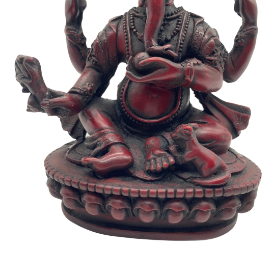 Handmade Ganesh Statue/ Lord Ganesha Statue/ Colorful Ganesh/ Ganesh For Altar/ Good Luck/ Success/ Small Vinayak Statue/ 5" Ganpati