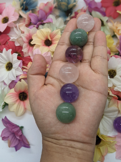 Mini Crystal Ball/Crystal Sphere/20mm Crystal Ball/Healing Crystal Sphere/Small Stone Sphere/Amethyst/Aventurine/Rose Quartz Small Ball