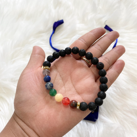 Sage Smudge Kit with 4" Sage, 2 Palo Santo Sticks, Chakra Bracelet , Selenite Sticks, Lava Stone, Smudge Bundle