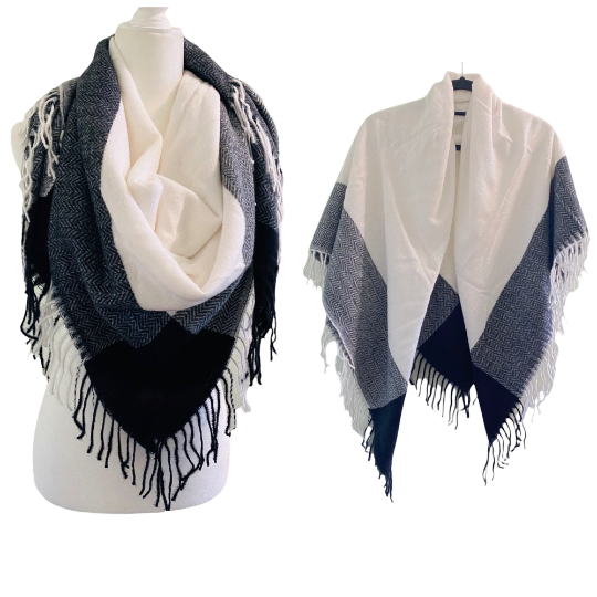 Winter Plaid Blanket Warm Wraps/Scarves