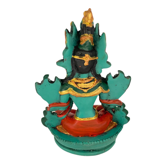 Handmade Green Tara, Goddess of Compassion, Female Buddha Statue,Tibetan Green Tara Resin Statue,Quan Yin,Spiritual Gifts,HouseWarming Gifts