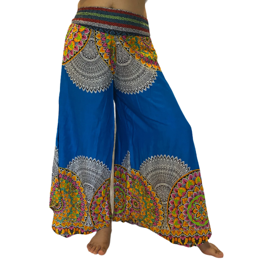 Rayon Palazzo Pant with Hand Embroidery, Bohemian Pants, Wide Leg Pants, Comfortable Harem Pants, Hippie Pants, Yoga Pants, Summer Pants