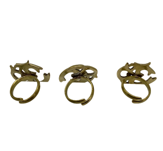 Brass Handmade Om Ring from Nepal, Ohm Ring, Vintage Brass Ring, Meditation Ring, Yoga Ring, Buddhist Hindu OM , Healing Yoga Spiritual Ring