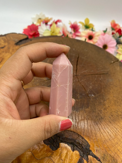 Pink Opal Point, Opal Wand, Pink Opal Mini Tower, Crystal Point, Milky Pink Opal Wand, Polished Opal, Heart Chakra Stones, Stress Reliever