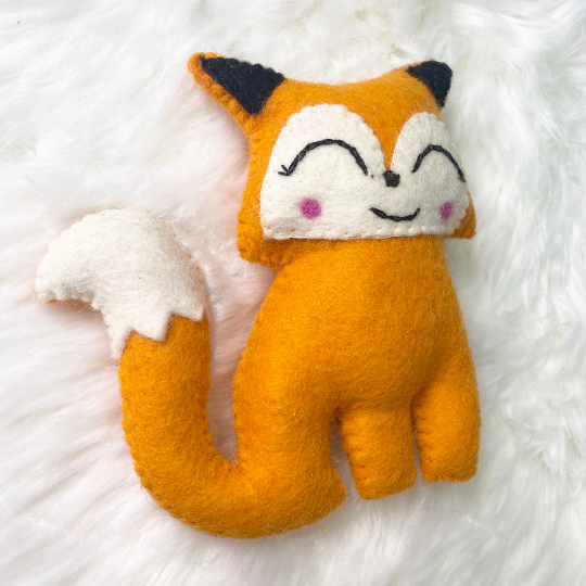 Felt Plush Doll, Handmade Squirrel Dolls, Stuffed Animal Toy, Gift for Kids, Felt Animal Toys, Animal Art Doll, Baby Toys, Non Itchy Toys