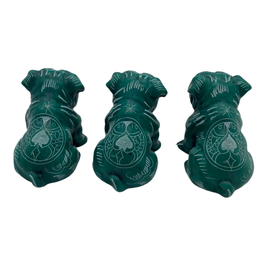 Resin Dog Statue, Puppy Figurines, Home Decor, Pet Decor, Beautiful Bull Dog Statue, Resin Collectible, Animal Home Garden Decor