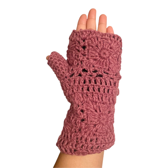 Hand Knitted Wool Fingerless Handwarmer