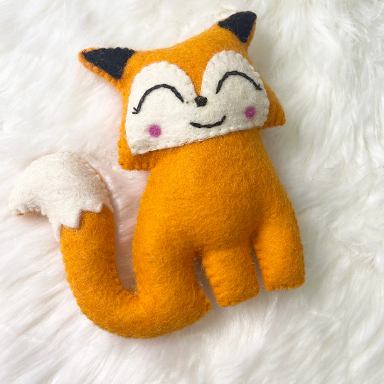 Felt Plush Doll, Handmade Squirrel Dolls, Stuffed Animal Toy, Gift for Kids, Felt Animal Toys, Animal Art Doll, Baby Toys, Non Itchy Toys