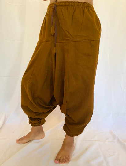 Handmade Wool Harem Pants from Nepal, Unisexual Wool Pants, Non Itchy Wool Pants, Warm Winter Pants,Yoga Pants, Comfy Winter Pants