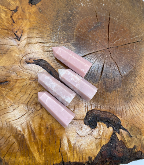 Pink Opal Point, Opal Wand, Pink Opal Mini Tower, Crystal Point, Milky Pink Opal Wand, Polished Opal, Heart Chakra Stones, Stress Reliever