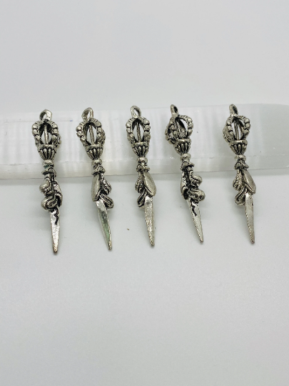 Buddhist Phurba Pendant,Phurba Necklace,Silver Phurba,Handcarved Phurba,Tibetan Vajra,Kila,Vajtakilaya Amulet,Buddhist Talisman