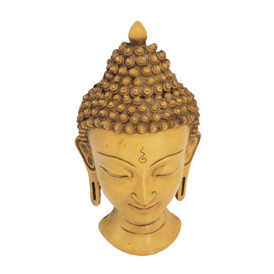 7" Handmade Buddha Mask from Nepal, Buddha Wall Hanging, Home Decor, Wall Decor, Meditation Buddha, Peaceful Buddha, Buddha Mask