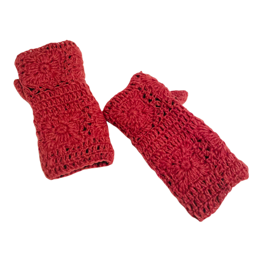 Hand Knitted Wool Fingerless Handwarmer