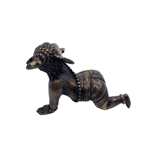 Brass Ganesh Statue, Sitting Ganesha Idol, Lord Ganesh Figurine, God of New Beginnings, Hindu Deity for Altar, Yoga Studio Decor, Vinayaka