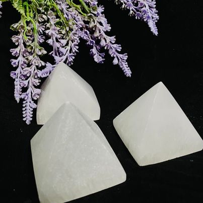 Selenite Crystal Pyramid