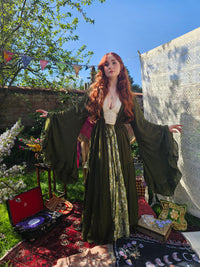 Moonlit Boho Duster with Ruffle Sleeve