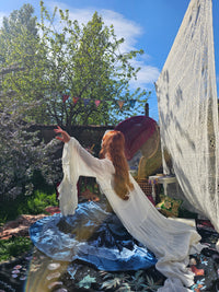 Moonlit Boho Duster with Ruffle Sleeve